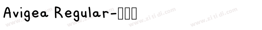 Avigea Regular字体转换